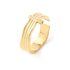 304 Stainless Steel Open Cuff Rings for Women RJEW-K309-20G-4