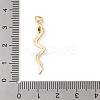 Brass Micro Pave Cubic Zirconia Pendants ZIRC-P121-03B-G-3
