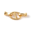 Brass Fold Over Clasps KK-U016-23G-1