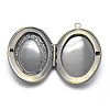 Brass Locket Pendants LS-KK-F717-01AB-NR-2