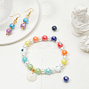 20Pcs 10 Colors Handmade Porcelain Ceramic Beads PORC-NB0001-12-5