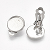 Non-Tarnish 304 Stainless Steel Clip-on Earring Findings LS-STAS-S079-81D-3