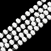 Opaque Glass Beads Strands GLAA-P076-01C-09-1