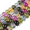 Crackle Transparent Glass Beads Strands GLAA-N074-02B-02-1