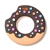 Donut Food Grade Eco-Friendly Silicone Focal Beads SIL-Q023-01B-1
