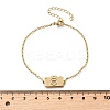 201 Stainless Steel Camera with Heart Link Bracelets BJEW-B128-04G-5