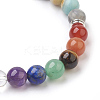 Natural Flower Amazonite Beads Stretch Bracelets BJEW-JB03846-05-2