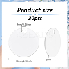 30Pcs Blank Double-sided Heat Transfer Aluminium Pendants DIY-BC0012-89B-2