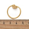 304 Stainless Steel Heart Cuff Rings for Women RJEW-A063-01D-G-3