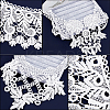 6Pcs 6 Style Milk Silk Embroidered Floral Lace Collar DIY-GF0005-42-3
