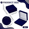 Square EVA Covered with Velveteen Commemorative Coin Storage Cases with Sponge Inside CON-WH0201-005B-2
