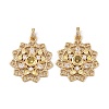 Brass Micro Pave Cubic Zirconia Pendants KK-E108-30G-1