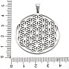 Non-Tarnish 304 Stainless Steel Pendants STAS-P209-18P-3