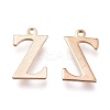 PVD Vacuum Plating  304 Stainless Steel Charms STAS-H112-Z-RG-2