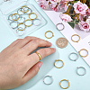 24Pcs 2 Colors 304 Stainless Steel Finger Ring Settings STAS-BBC0010-09C-3
