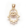 Brass Pendants ZIRC-O027-16G-2