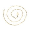 Brass Figaro Chains Necklace for Women LS-NJEW-P265-02B-G-3