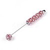 ABS Imitation Pearl & Polymer Clay Pave Rhinestone Touch Screen Stylus AJEW-T013-06F-2