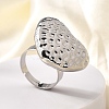 304 Stainless Steel Adjustable Finger Ring RJEW-H244-05P-1