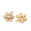Brass Micro Pave Cubic Zirconia Pendants KK-Z136-69G-2