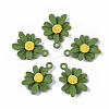 Spray Painted Alloy Pendants PALLOY-N0147-04A-1