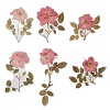6Pcs Plant PET Adhesive Waterproof Stickers DIY-K074-01B-1