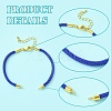 12Pcs 3 Colors Nylon Cords Bracelet Makings Fit for Connector Charms AJEW-YW0001-43A-5