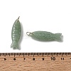 Natural Green Aventurine Carved Pendants G-G314-01G-03-3