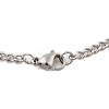 201 Stainless Steel Pendant Necklaces for Women NJEW-U018-01P-07-3
