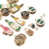 16Pcs 8 Styles Oktoberfest Alloy Enamel Pendants ENAM-FP0001-83-2