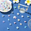 480Pcs 12 Colors Acrylic Bead Caps OACR-SC0002-31-5