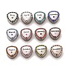 12Pcs 12 Style 304 Stainless Steel European Beads Sets STAS-F278-29P-1