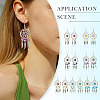 Brass Dangle Earring EJEW-TAC00016-9