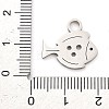 Anti-Tarnish 304 Stainless Steel Pendants STAS-R134-05P-3