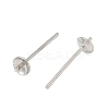 Brass Stud Earring Findings KK-A300-29A-P-2