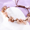 Adjustable Natural Gemstone Braided Bead Bracelets for Women BJEW-U035-02-4