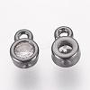 Brass Cubic Zirconia Charms ZIRC-P068-01B-2