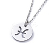 304 Stainless Steel Pendant Necklaces NJEW-E147-03P-1