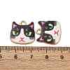 Alloy Enamel Pendants ENAM-V002-04G-05-3