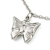 Non-Tarnish 304 Stainless Steel Charm Bracelets for Women BJEW-P334-13A-P-2