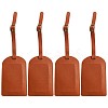 CutHollow 4Pcs PU Leather Luggage Tag OFST-CL0001-01B-02-1