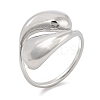 Open 304 Stainless Steel Finger Rings for Women RJEW-B070-01P-1