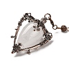 Natural Quartz Crystal Triangle Dowsing Pendulum Pendants G-G022-01R-08-3