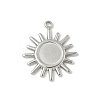 304 Stainless Steel Pendant Cabochon Settings LS-STAS-L293-07P-1