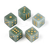 Natural Green Aventurine Carved Cube Dice T144-07C-1