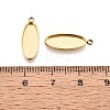 304 Stainless Steel Pendant Cabochon Component STAS-Q113-25B-G-3