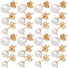 120Pcs 3 Size Iron Stud Earring Findings STAS-SP0001-51G-1