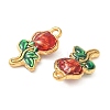 304 Stainless Steel Enamel Pendants STAS-I346-17G-01-2