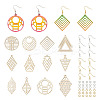 DIY Hollow Earring Making Kit DIY-TA0005-54-2