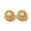Rack Plating Hollow Brass Cubic Zirconia Beads KK-K381-21C-MG-1